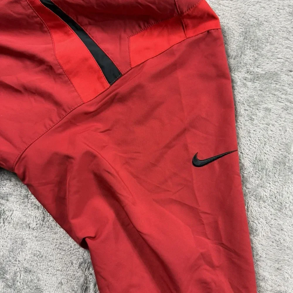 Nike Golf‎ Windbreaker Jacket Lightweight Mens Size Large Red Full Zip Mock Neck